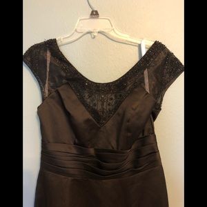 Black cocktail dress .